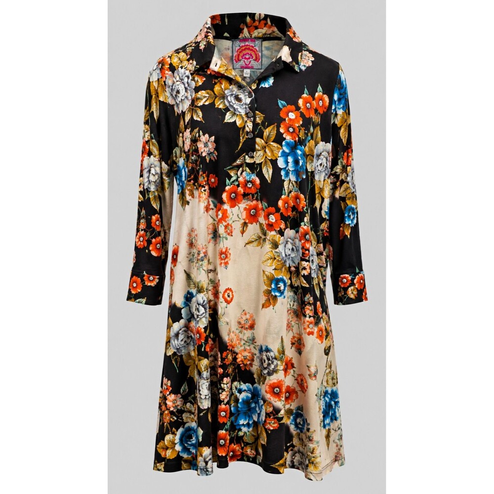 Johnny Was Los Angeles Floral Shirt Dress โ Size Large